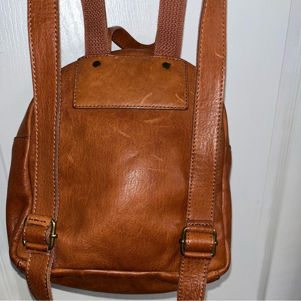 Madewell Tan Leather Backpack - Picture 4 of 6